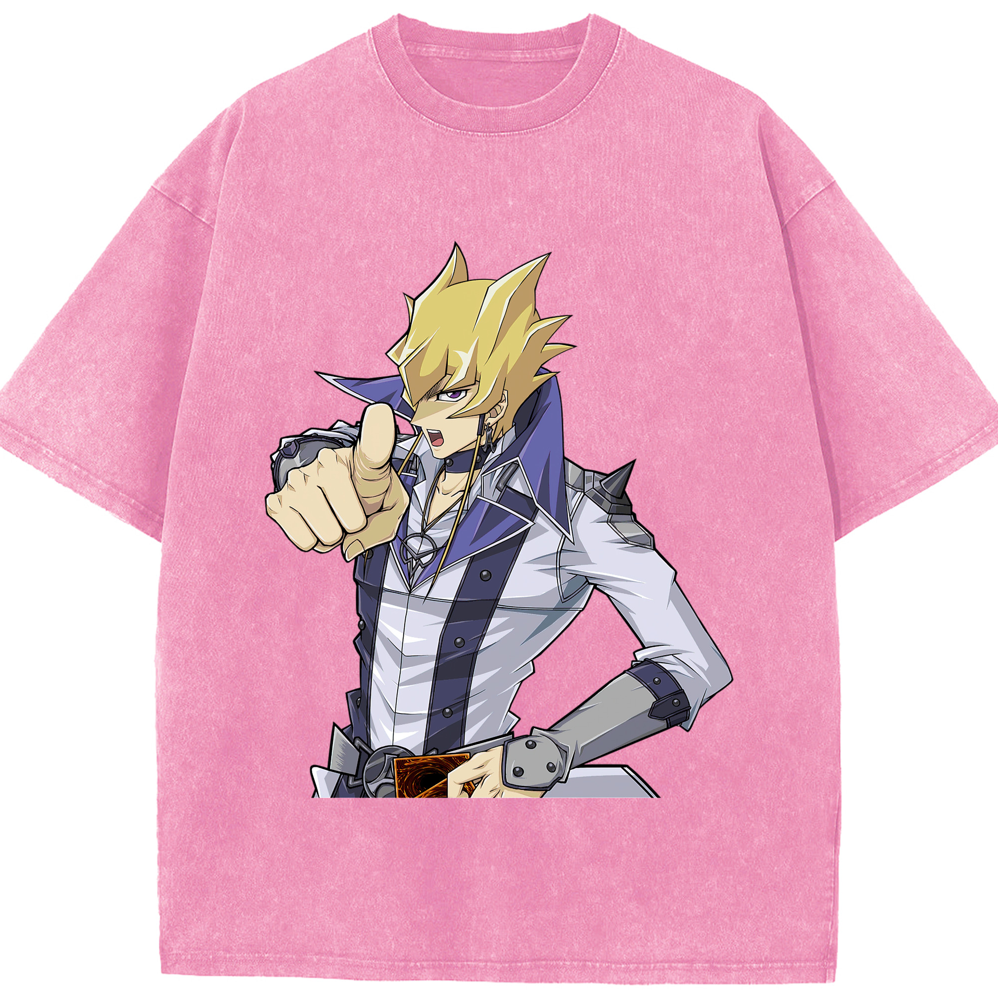 （画像用） 遊☆戯☆王 Yu-Gi-Oh! 綿100% ヴィンテージ風 半袖Tシャツ（フロントプリント）